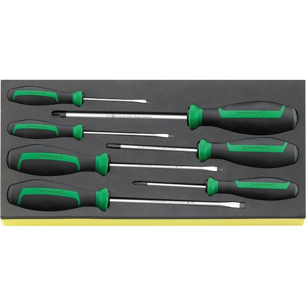 DRALL+ set of screwdrivers i.TCS inlay No.TCS 4620/4630 1/3-tray7-pcs.